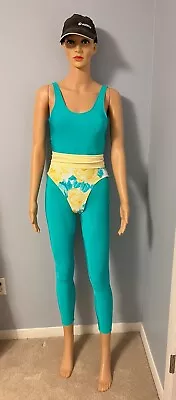 VTG 80's Homemade Well! Unitard & Brief High Waisted High Cut Leg ONE OF A KIND! • $89