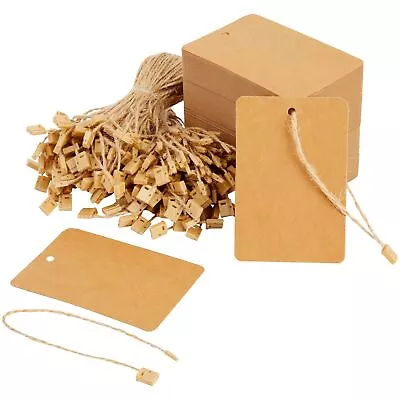 200 Pack Large Kraft Paper Gift Tags Merchandise Tags Brown 2 X 4  • $11.79