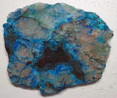 WRG- Shattuckite Slab 86 Grams Namibia Lapidary Rough Chrysocolla Malachite • $14.99