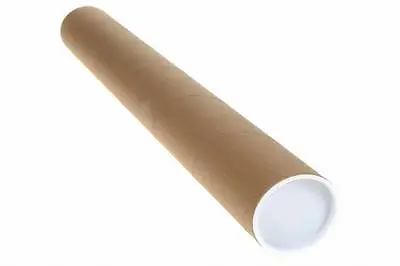 640mm Wide Single Or Bulk Postal Tubes Packing Tubes With  End Caps Cardboard • £5.92