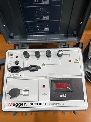 Megger DLRO BT51 Milliohm Meter With Cables • $617.66