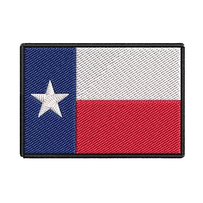 Texas State Flag Patch Embroidered Iron-on Badge DIY Applique • $6.95