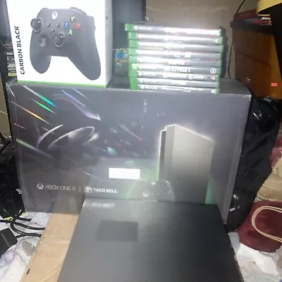 Xbox One X - 1 TB  - 2019 Taco Bell Eclipse Edition With 9 Games And Controller • $179.99