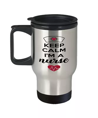 Nurse Mug | Keep Calm I'm A Nurse | Coffee Travel Mug | Stainless Steel Mug | LP • £24.05