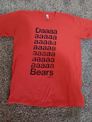 Chicago Bears  Da Bears  T Shirt Size Large & Mike Singletary Card • $5