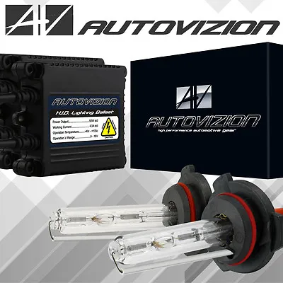 Bi Xenon Hi/Low Dual Beam HID Xenon Headlight Conversion Kit AC 55W Slim H4 9007 • $34.99