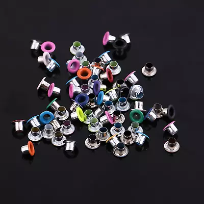 500x Mixed Colors 3mm Metal Eyelets Scrapbooking Card Making Craft Leather Hot • $9.82