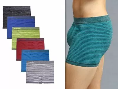 Wholesale LOT Men Seamless Boxer Briefs Knocker NEW Microfiber Underwear #054Z • $18.95