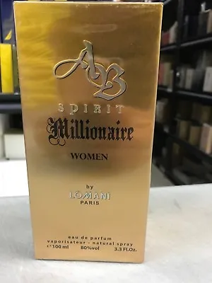 Lomani-ab Spirit Millionaire-women-edp-spr-3.3 Oz-100ml-authentic-made In France • $19.99