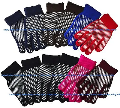 12 Pairs Wholesale Magic Knit Work Garden Gripper NON-SLIP GRABBER PALMS Gloves • $18.99