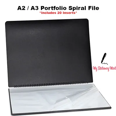 A2 A3 Portfolio File Design Painting Drawing Folder Storage Case Folio Fashion • £14.99