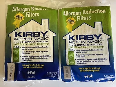 New 2 6-Pack (12) Kirby Micron Magic Hepa Filtration Vacuum Bags Twist F-Style • $19.69