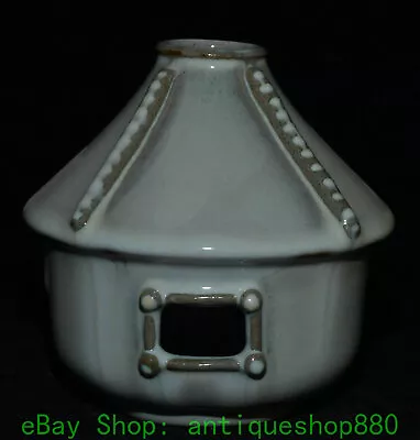 5.1'' Old Chinese Dynasty Jun Kiln Porcelain Mongolian Yurt Statue Sculpture • $99