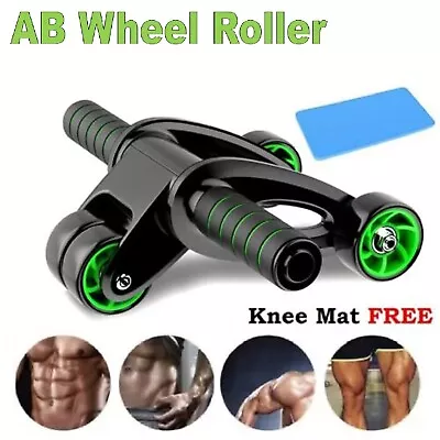 AB Abdominal AB Roller Wheel Fitness Waist Core Workout Exercise Wheel Gym Home • $38.99