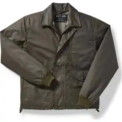 Filson Aberdeen Work Jacket 20076931 MADE IN USA Otter Olive Waxed Oil Dark CC • $199.99