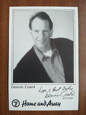 DENNIS COARD *Michael Ross* HOME AND AWAY PRE-SIGNED AUTOGRAPH CAST PHOTO CARD • £39.99