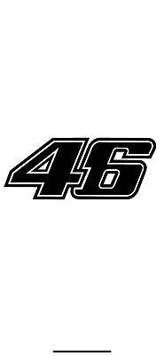 VALENTINO ROSSI 46 Decal Sticker  VINYL Vr46 VAN CAR MOTOGP MARQUEZ RACING • £3.65