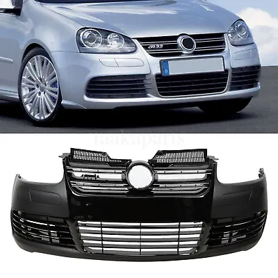$521.55 • Buy R32 Style Front Bumper Cover W/ Grille For Volkswagen Golf 5 VW MK5 2003-2008