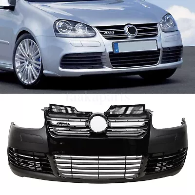 R32 Style Front Bumper Cover W/ Grille For Volkswagen Golf 5 VW MK5 2003-2008 • $426.55