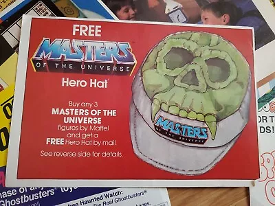 Vintage Rare MOTU Castle Grayskull Hero Hat Mail Away Offer He-man Ephemera 80s • $60