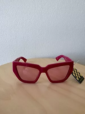 New Karen Walker Sunglasses Eyewear Glasses Womens Wrap God Fuchsia Pink • $96.50