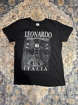 Vitruvian Man 90s-early 2000s T Shirt Leonardo Da Vinci  • $20
