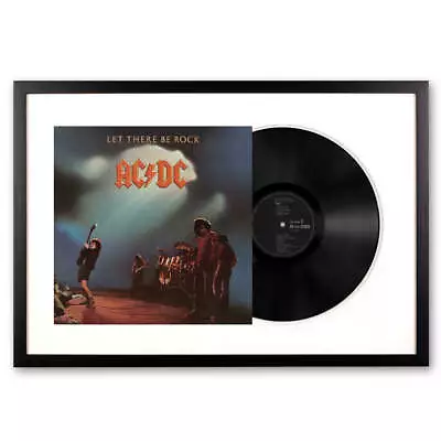 Framed AC/DC Let There Be Rock Vinyl Album Art Vinyl Art • $397.44