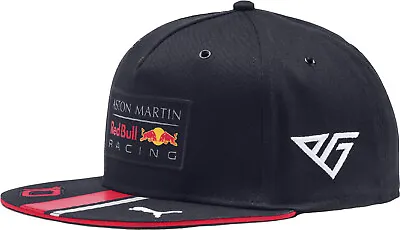 CAP Aston Martin Red Bull Racing Formula One Team 1 F1 Puma Flat Peak Navy NEW! • £9.89