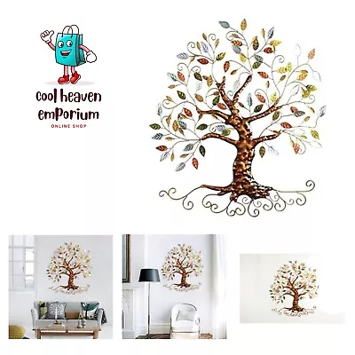 Metal Tree Wall Sculpture Gold Tree Home DecorTree Of Life • $90.99