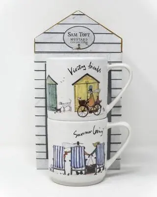 £14.99 • Buy Sam Toft (Mug Set) Official Gift Set Of 2 Stacking Fine China Mugs
