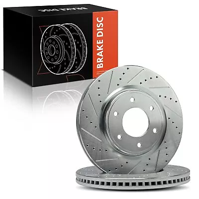 Drilled Brake Rotor For INFINITI QX56 Nissan Armada TITAN 08-19 5.6L Front Side • $150.99