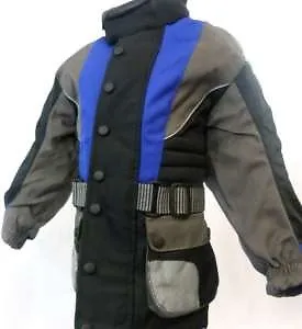 MB Childrens Childs Kids Motorcycle Motorbike Clearance Textile Jacket Blue T • $63.13