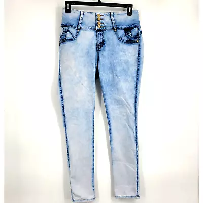 Moda Xpress Bleached Acid Wash Colombian Jeans Levanta Cola Women's 17 XL 2669 • $39.99