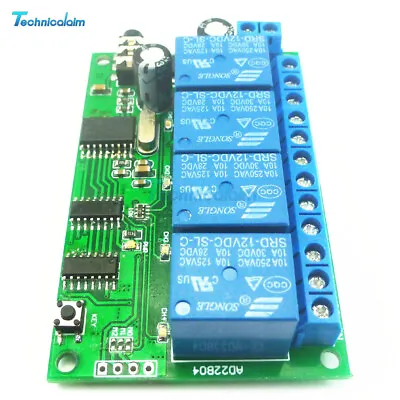 4-Channels MT8870 DTMF Audio Decoder AD22B04 Relay Remote Control Command Module • $18.58