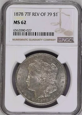 1878 7tf R79 Morgan Silver Dollar MS62 • $25