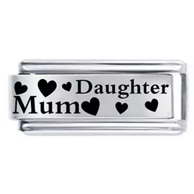 £5.66 • Buy Daisy Charm 18mm Mum & Daughter Family * Compatible With Italian Charm Bracelets