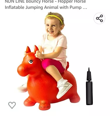 NDN LINE Bouncy Horse - Hopper Horse Inflatable Jumping Animal With Pump No Box • $20