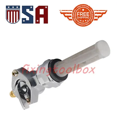 Fuel Gas Tank Valve NPT Petcock 3/8  Fits Harley Davidson Softail Dyna Road King • $24.49