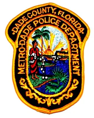 DADE COUNTY - METRO-DADE POLICE – FLORIDA Sheriff Police Patch STATE SEAL USED  • $3.99