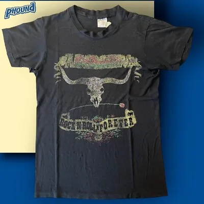 Vintage Cinderella 80's Rock N Roll Forever 1988 Black Band T Shirt Size M Faded • $59.99