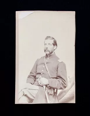 CDV – Signed By 1st Lieutenant Calvin A. Damon 6th Massachusetts Infantry • $84.99