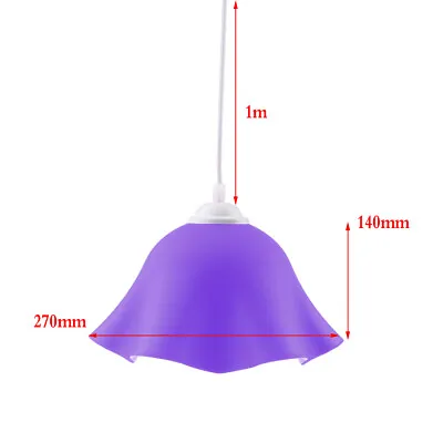 E27 Flower Shaped Ceiling Pendant Light Shade Lampshade   Shades Decor • £13.87