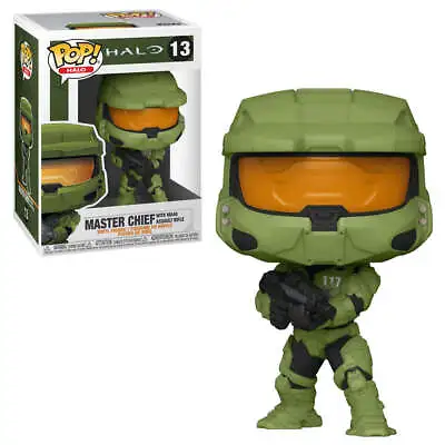 Halo Infinite Master Chief With MA40 Assault Rifle Gun Pop! Vinyl • $21