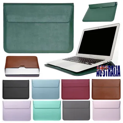 For MacBook Air Pro 13.3  13.6  Inch Laptop Shockproof Leather Sleeve Case Cover • $20.59