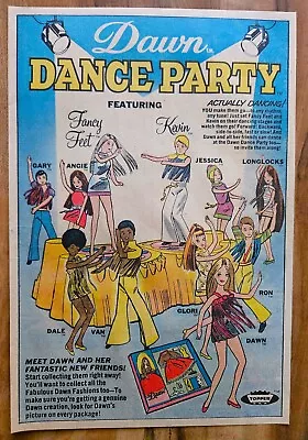 Vintage 1971 Topper Dawn Doll Dance Party Advertisement • $6.99