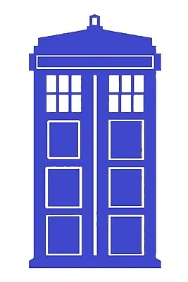 Decal/Sticker In/Outdoor Wall/Door/Window Gloss Vinyl Dr Who TARDIS 8x 11.5 In • £6.95