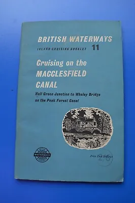 £4.99 • Buy British Waterways Inland Cruising Booklet 11 Macclesfield Canal