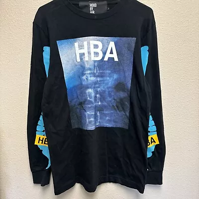 HBA Hood By Air X-Ray Skeleton Graphic T-Shirt M Long Sleeve • $99.95
