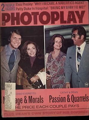 PHOTOPLAY Magazine MAY 1972 * Elvis Desi Liza Jackie O.  Articles Advertising • £7.70