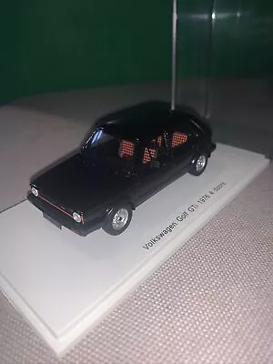 VW Golf GTI (4 Doors) (1976) Resin Model Car Mint 1.43  BLACK! Rare • $97.26